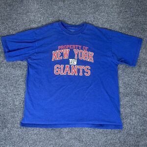New York Giants Reebok T-Shirt Mens Medium Blue VTG Crew Neck Short Sleeve Adult